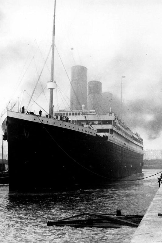 Rms Titanic Sailing From Southampton Print Canvas Jigsaw Puzzle