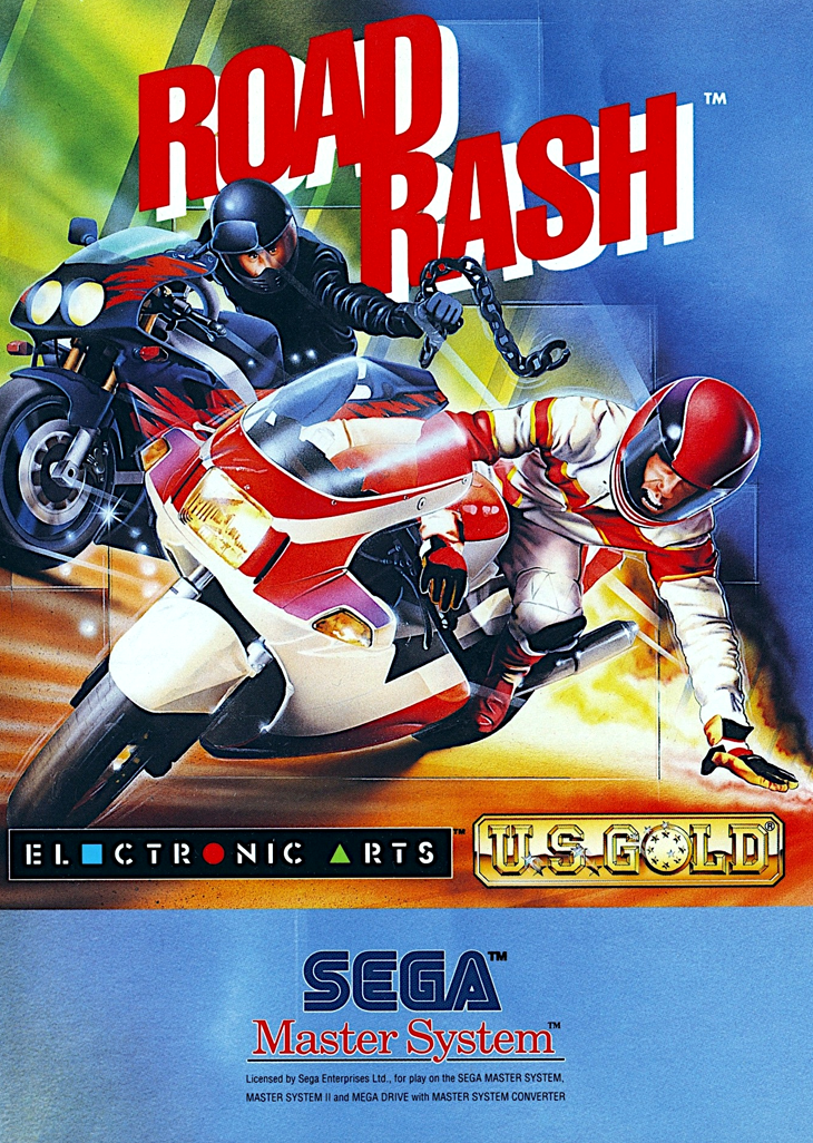 Road Rash Sega Master System Print Poster