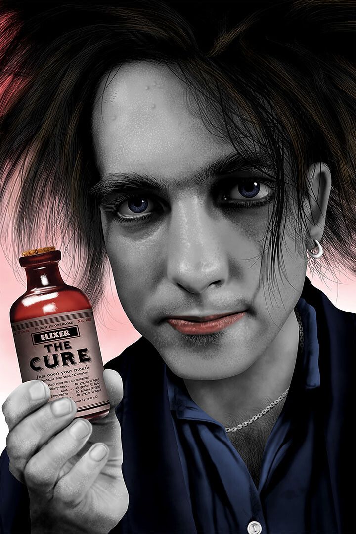 Robert Smith The Cure Guitarist Singer Print Jigsaw Puzzle