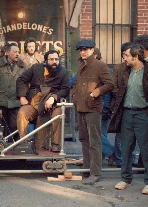 Robert De Niro & Francis Ford Coppola On Set Godfather 2 Picture Photo