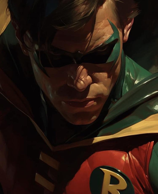 Robin Portrait Closeup Print Poster