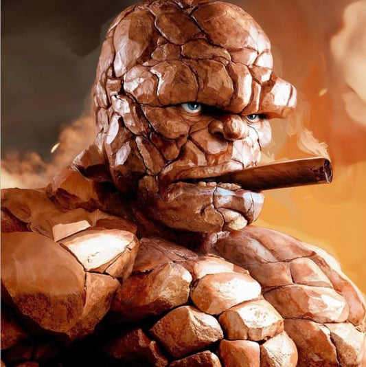 Rock Monster With Cigar Print Poster