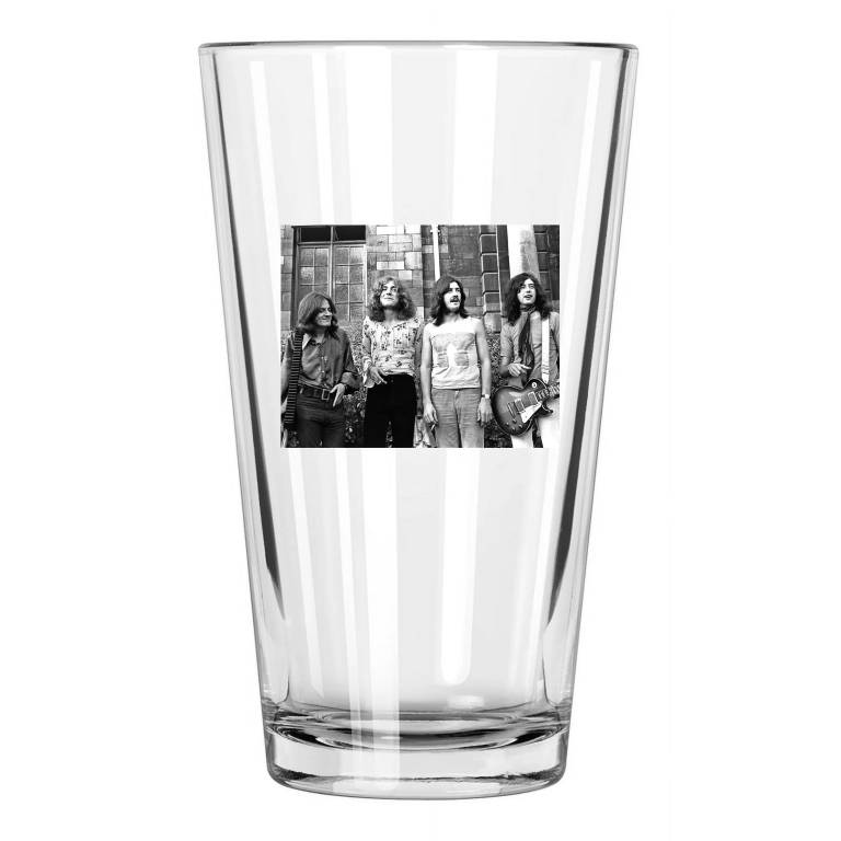 Rock Band Led Zeppelin Photo Robert Plant Jimmy Page Pint Beer Drinking Glass