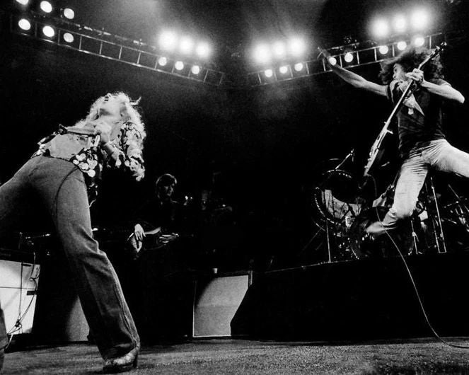 Rock Band Led Zeppelin Glossy Keychain Robert Plant And Jimmy Page Print