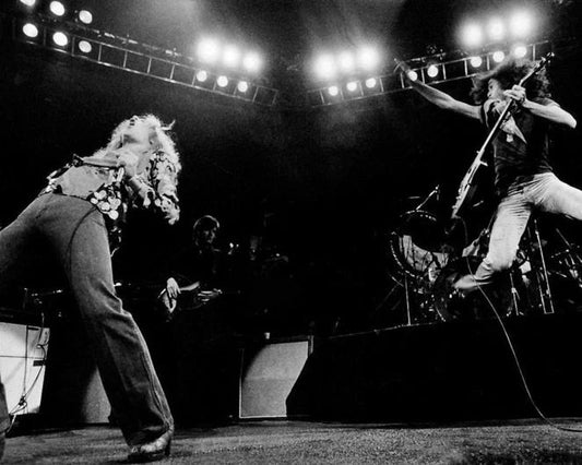 Rock Band Led Zeppelin Glossy Magnet Robert Plant And Jimmy Page Print