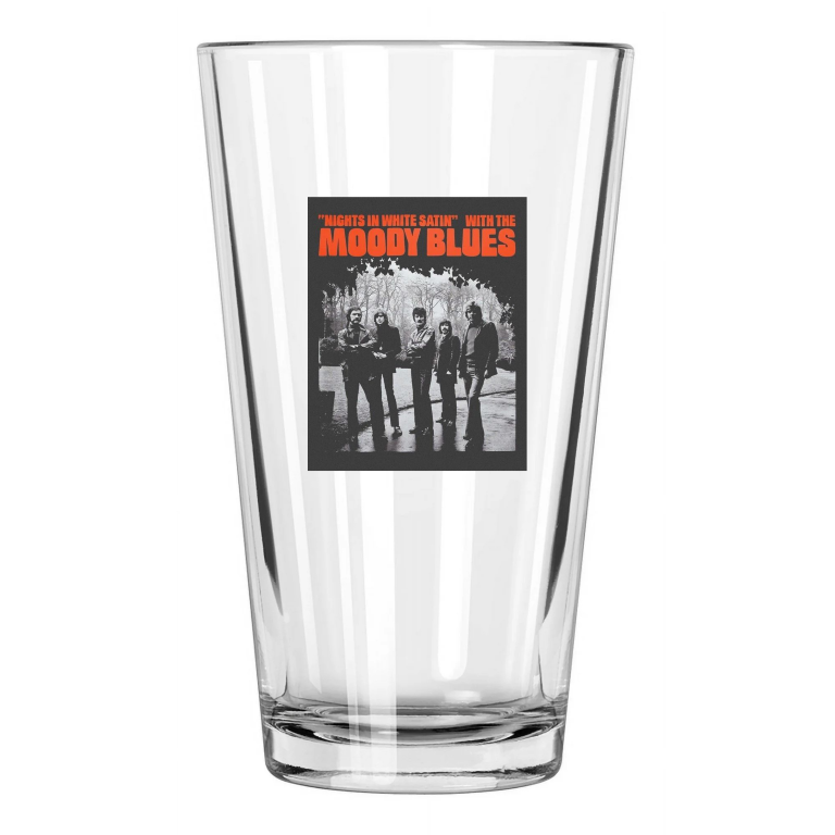 Rock Band The Moody Blues Photo Portrait Mike Pinder 2 Pint Beer Drinking Glass