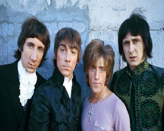 Rock Band The Who Townsend Daltrey Moon Enwistle Retro Picture Keychain