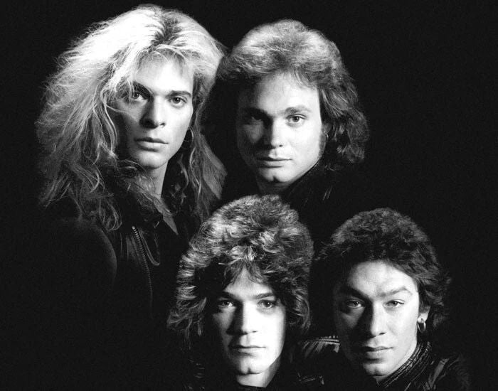 Rock Band Van Halen Glossy Magnet David Lee Roth And Eddie Van Halen Print 2