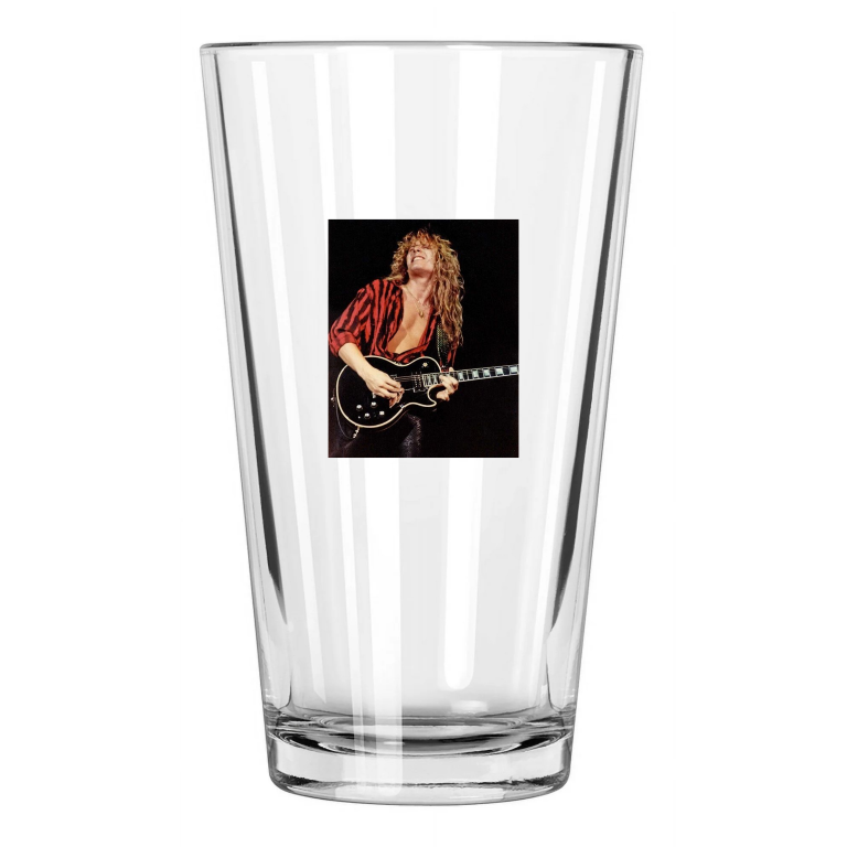 Rock Guitarist John Sykes Photo Whitesnake Band 1 Pint Beer Drinking Glass