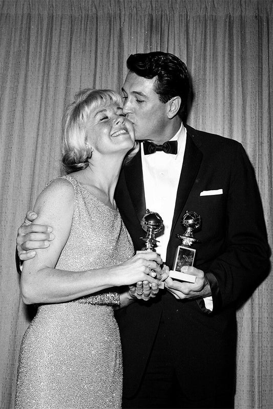 Rock Hudson And Amalia Mendoza Celebrate Each Other Jigsaw Puzzle
