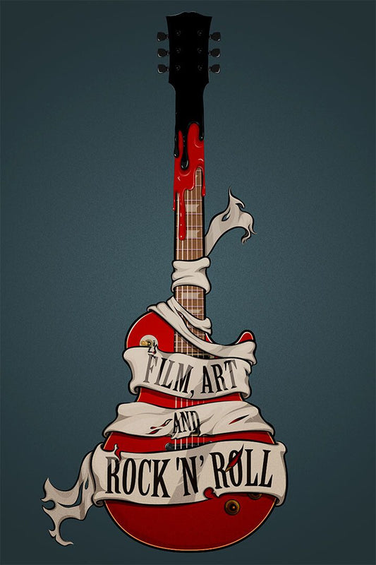 Rock Music Die Hard Blacklite Design Painting Jigsaw Puzzle