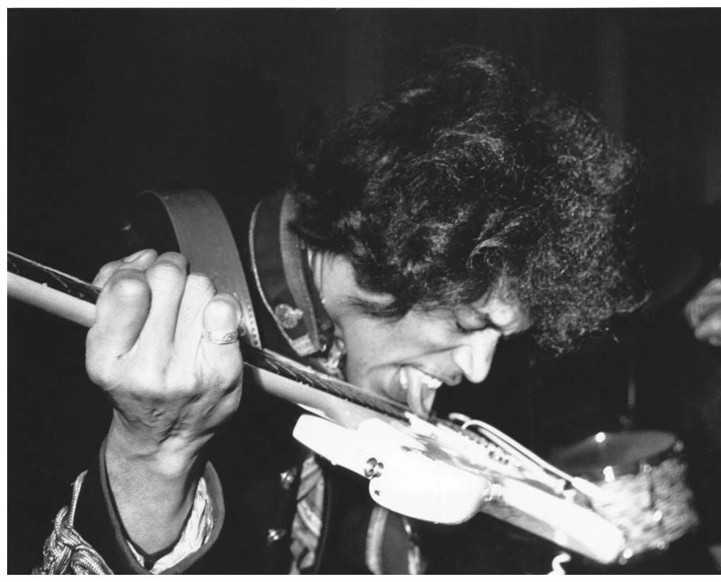 Rock Musician Jimi Hendrix Plays Guitar With Tongue Photo 8 X 10 Reprint