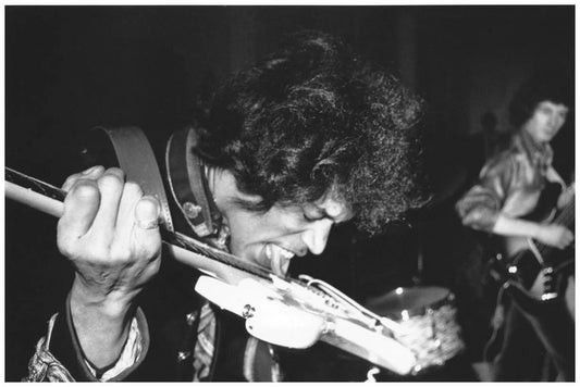 Rock Musician Jimi Hendrix Plays Guitar With Tongue Photo Reprint