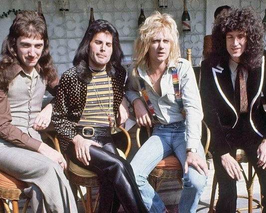 Rock Singer Queen Glossy Magnet Freddie Mercury Roger Taylor Brian May Print