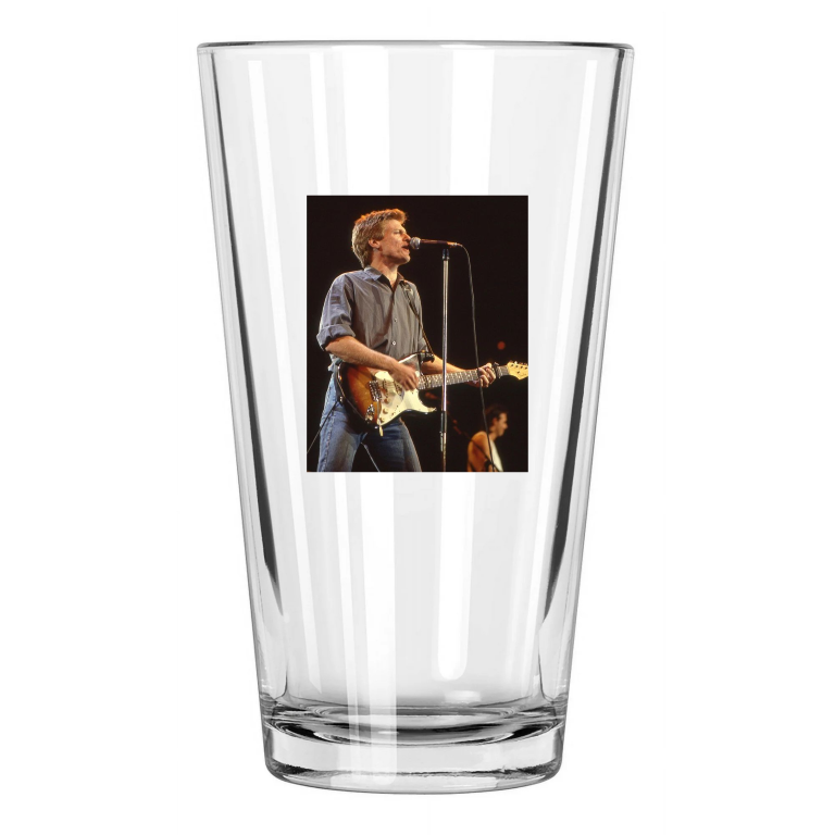 Rock And Pop Singer Bryan Adams Photo Concert Guitar Pint Beer Drinking Glass