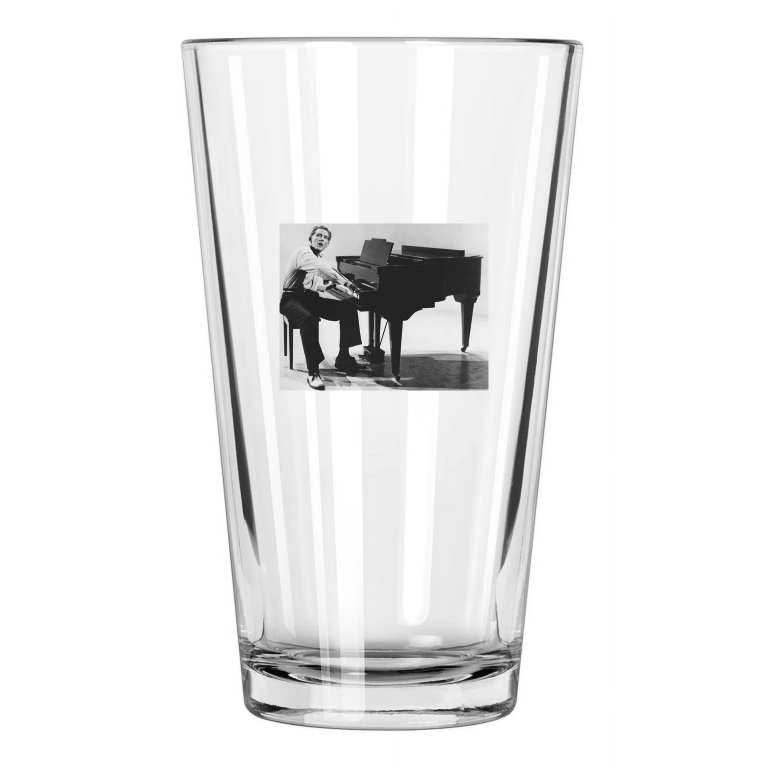 Rock And Roll Jerry Lee Lewis 'The Killer' Famous Singer 1 Pint Beer Glass