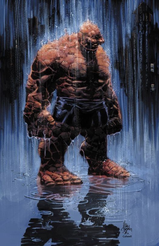 Rocky Hero Rainy Night Print Poster