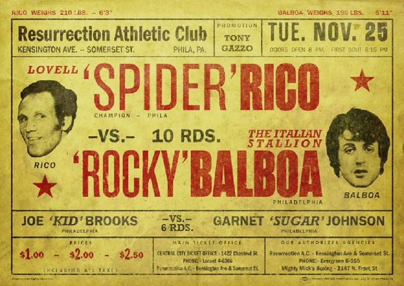 Rocky Balboa Vs Spider Rico Fightprint Sylvester Stallone 300 PCS Jigsaw Puzzle