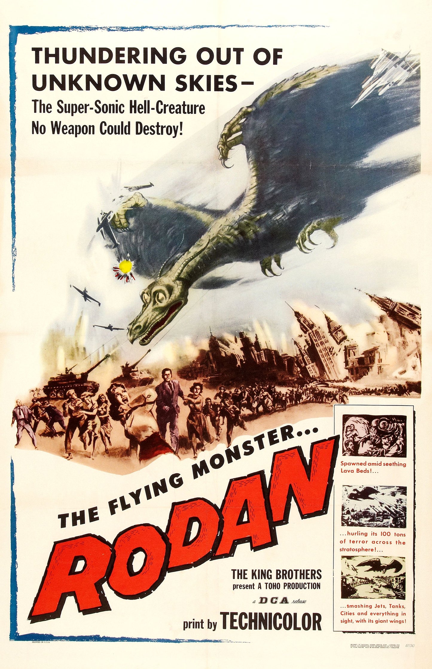 Rodan Flying Monster 01 Movie Magnet