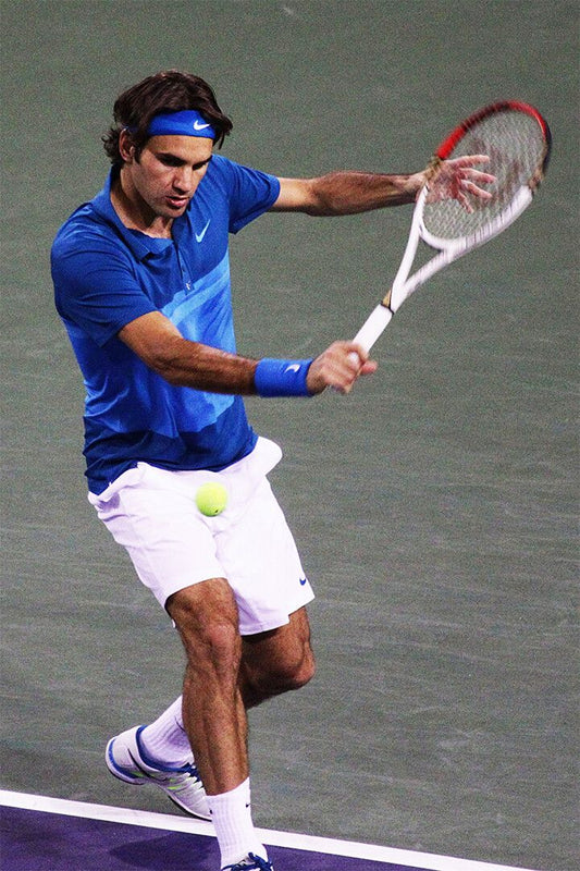 Roger Federer Backhand Tennis Player Decor Wall Art Jigsaw Puzzle