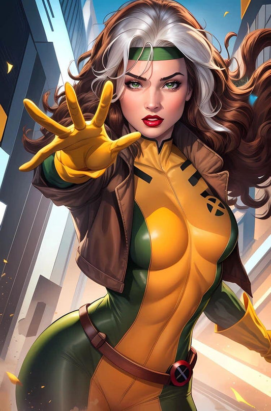 Rogue Superhero Portrait Print Poster