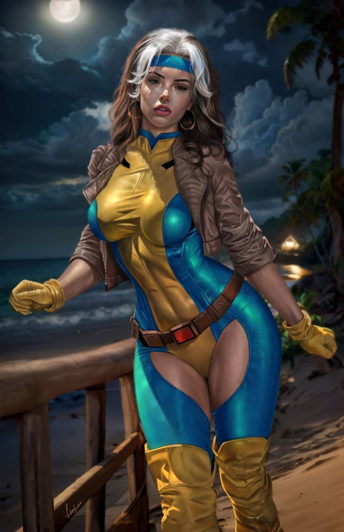 Rogue Beach Scene 123 Print Poster