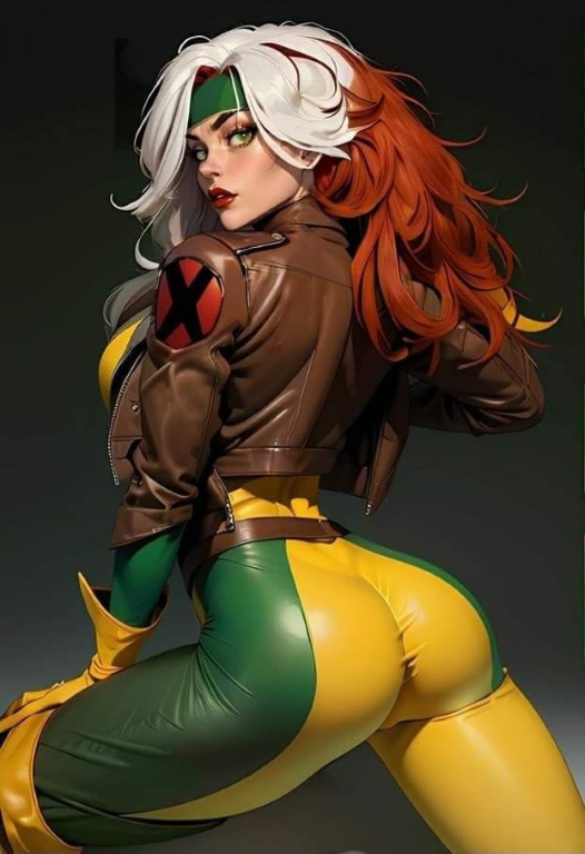 Rogue Leather Jacket X Print Poster
