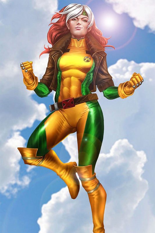 Rogue Xmen Power Up Anna Marie Lebeau Decor Wall Art Jigsaw Puzzle