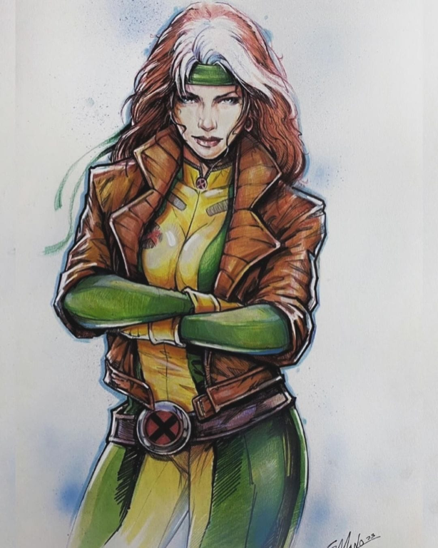 Rogue Yellow Green Costume 9843 Print Poster