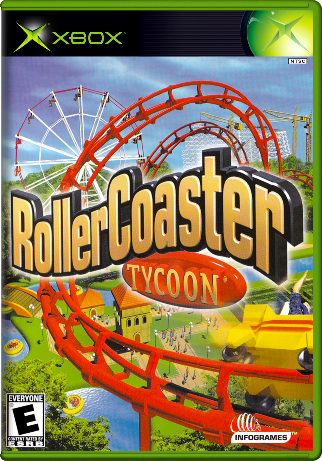 Rollercoaster Tycoon Xbox Print Poster
