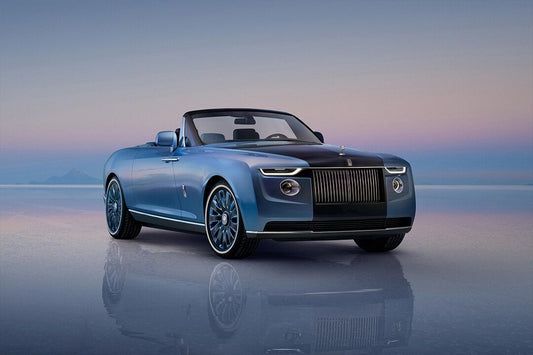 Rollsroyce Boat Tail Blue Sports Car Art Home Decor Jigsaw Puzzle