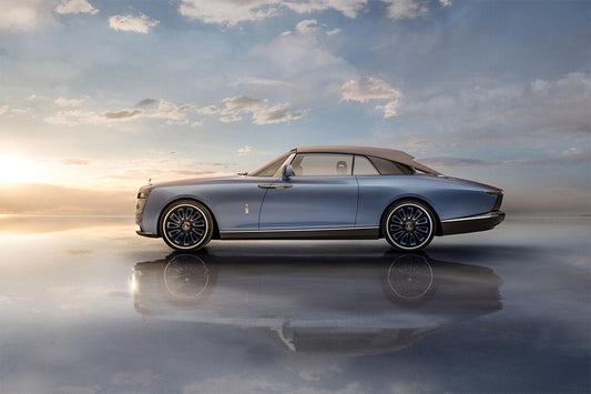 Rollsroyce Boat Tail Under Cloudy Sky Car Art Home Decor Jigsaw Puzzle