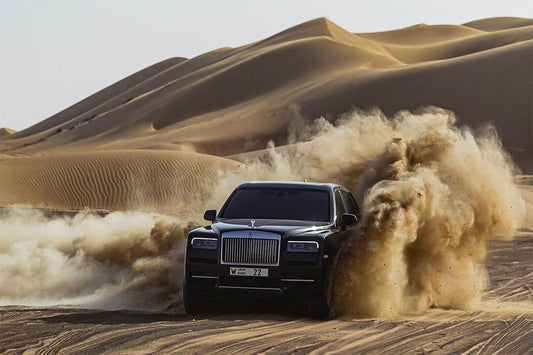 Rollsroyce Cullinan Truck Suv Desert Driving Wall Indoor Jigsaw Puzzle