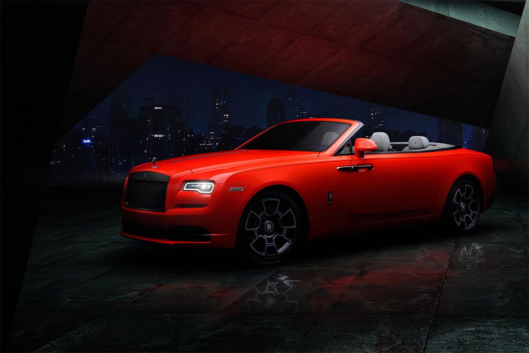 Rollsroyce Dawn Black Badge Luxury Red Cabriolet Indoor Decor Jigsaw Puzzle