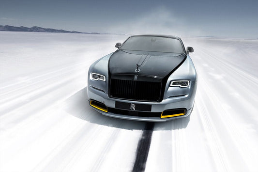 Rollsroyce Land Speed Collection Dawn Black Badge Art Home Decor Jigsaw Puzzle