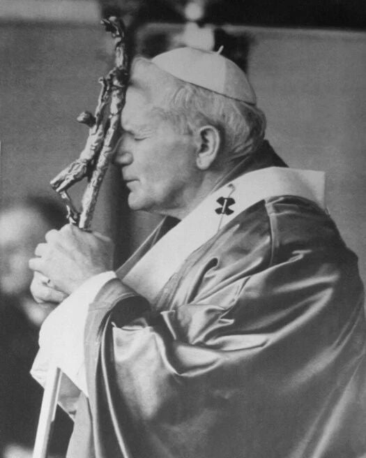 Roman Catholic Pope John Paul Ii Glossy Photo Church Print Priest Poster 1