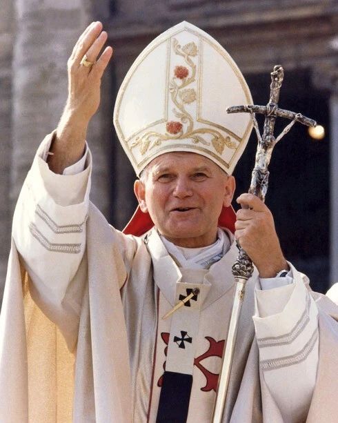 Roman Catholic Pope John Paul Ii Glossy Keychain Church Print Priest Keychain 3