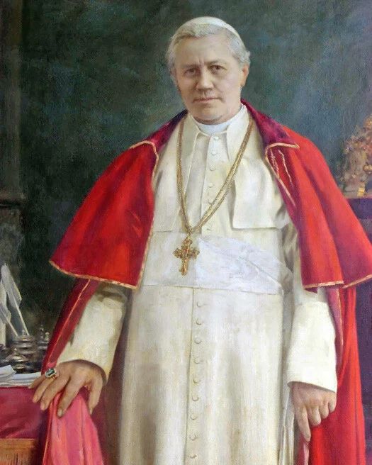 Roman Catholic Pope St. Pius X Glossy Keychain Church Print Painting Keychain