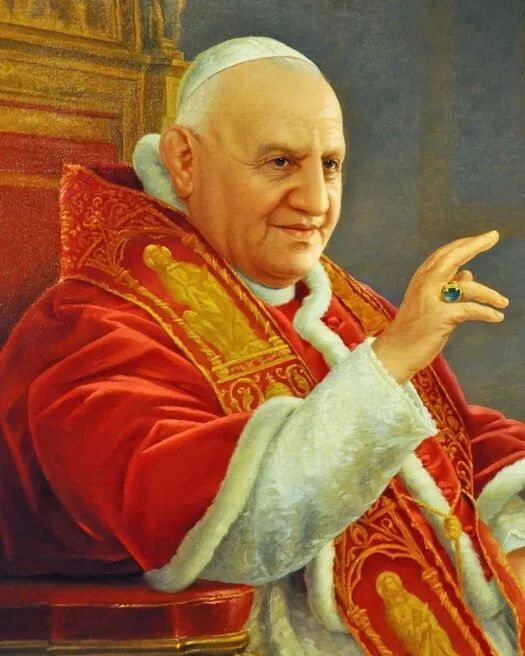 Roman Catholic Pope St John Xxiii Glossy Keychain Church Print Priest Keychain 2
