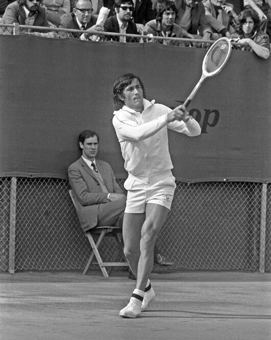 Romanian Tennis Pro Ilie Nastase Glossy Keychain Print Legend Keychain Hof 91 1