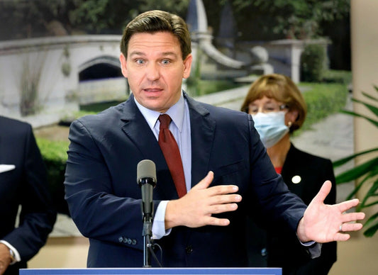 Ron Desantis Governor Of Florida At Press Conference Picture Poster Photo Print