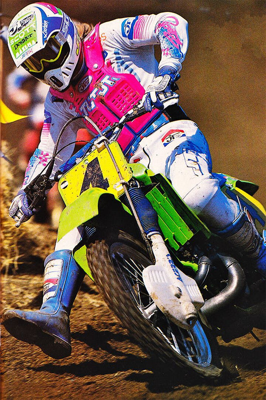 Ron Lechien Motorcycle Cross Country Racing Jigsaw Puzzle