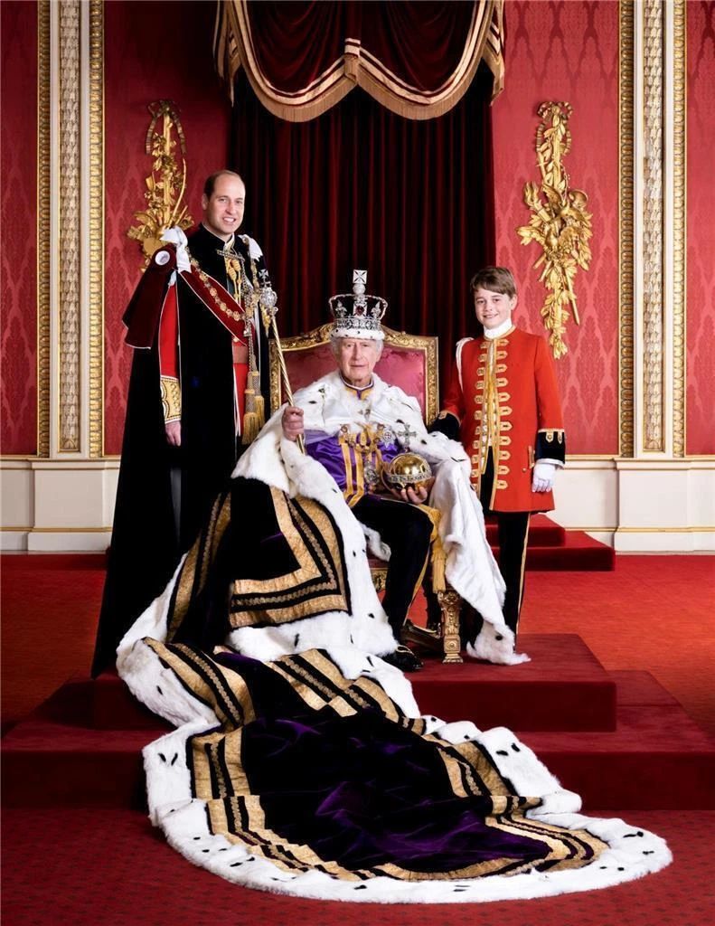 Royal Coronation Of King Charles Iii & Prince William Picture Magnet Magnet