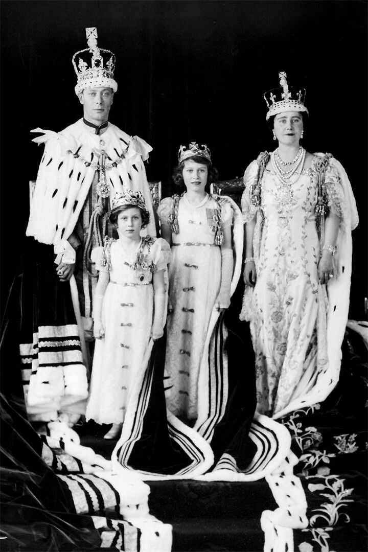 Royal Family At Coronation Of George Vi Jigsaw Puzzle