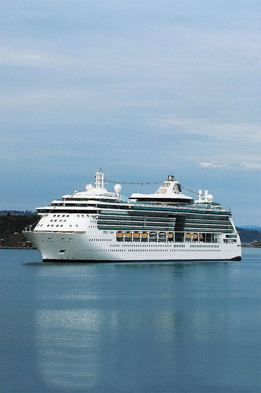 Royal Viking Sun Cruise Ship In Port Print Jigsaw Puzzle