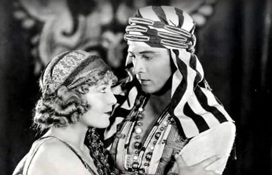 Rudolph Valentino & Vilma Banky In Son Of The Sheik 1926 Film Picture Keychain