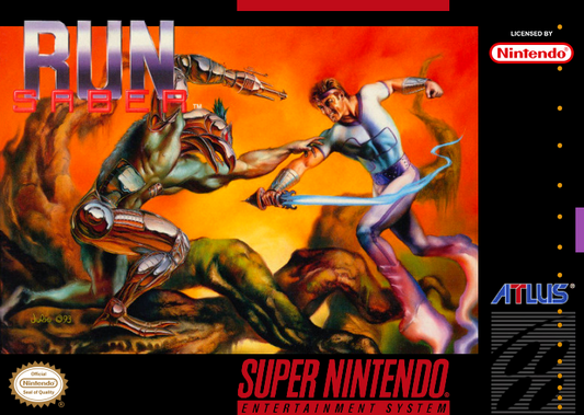 Run Saber (Usa) Snes Print Poster