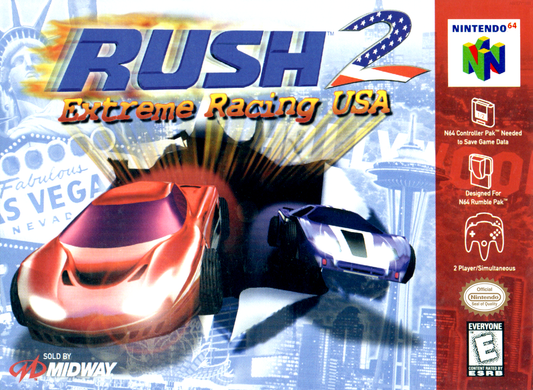 Rush 2 Extreme Racing Usa N64 Print Poster