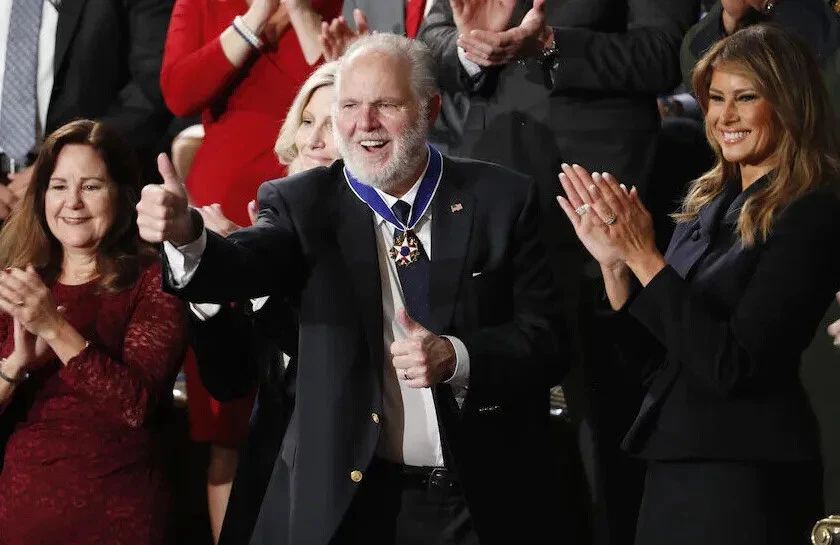 Rush Limbaugh Karen Pence Melania Trump Medal Of Freedom Photo Print