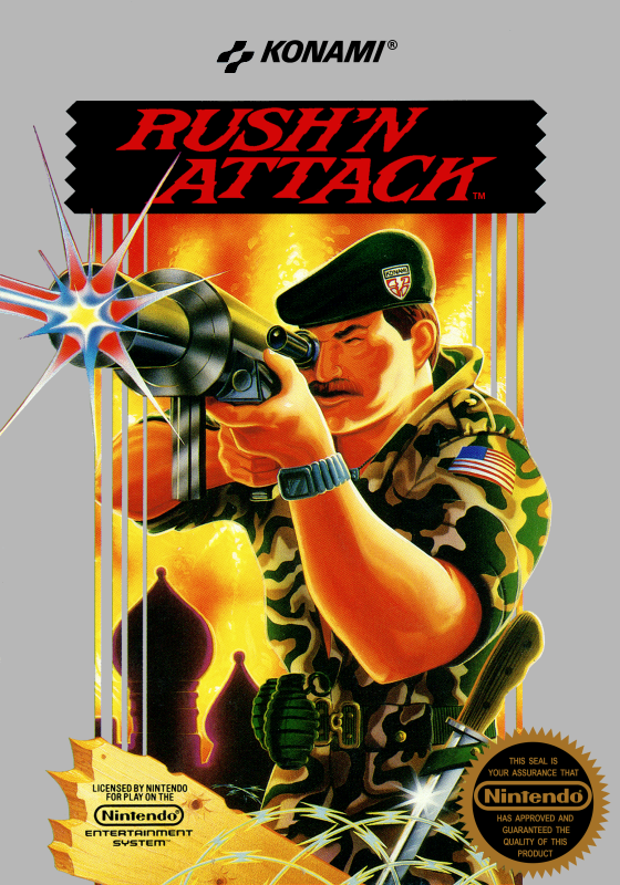 Rush N Attack (Usa) Nes Print Poster